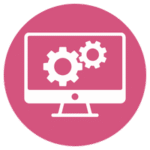 Computer monitor icon representing website updates and refreshes.