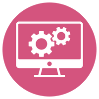 Computer monitor icon representing website updates and refreshes.